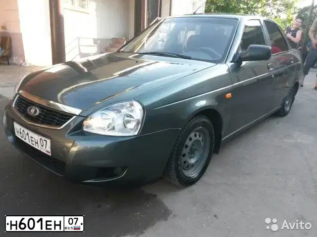 Фото автомобиля LADA 2170 PRIORA, 2010 — госномер Н601ЕН07. Цвет: СЕРО-СИНЕ-ЗЕЛЕНЫЙ