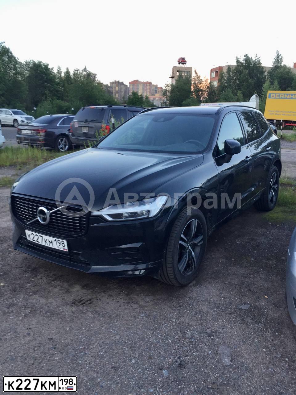 Фото автомобиля VOLVO XC60, 2020 — госномер К227КМ198. Цвет: ЧЕРНЫЙ