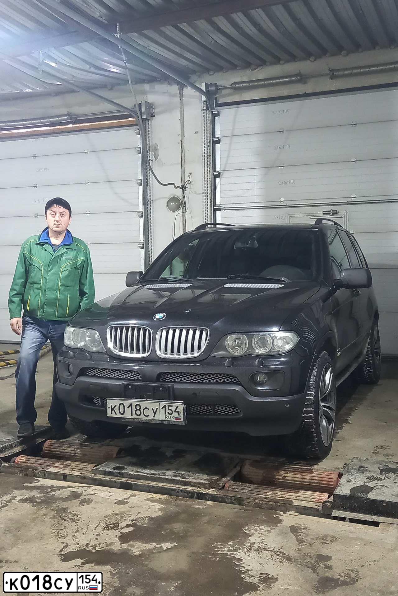 Фото автомобиля BMW X5, 2002 — госномер Х382ВА154. Цвет: ЧЕРНЫЙ