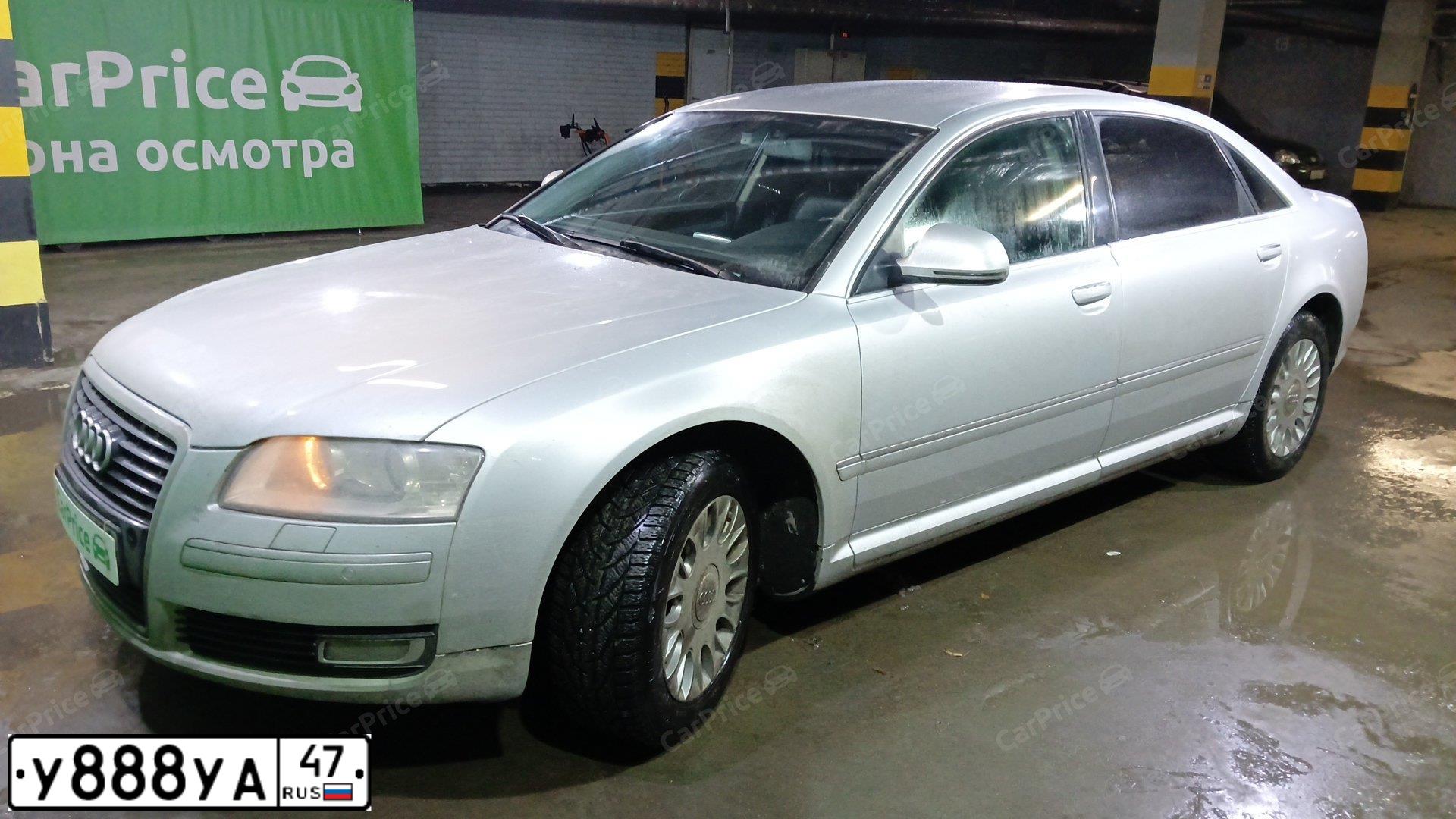Фото автомобиля AUDI A8, 2007 — госномер Е718СХ156. Цвет: Серебристый