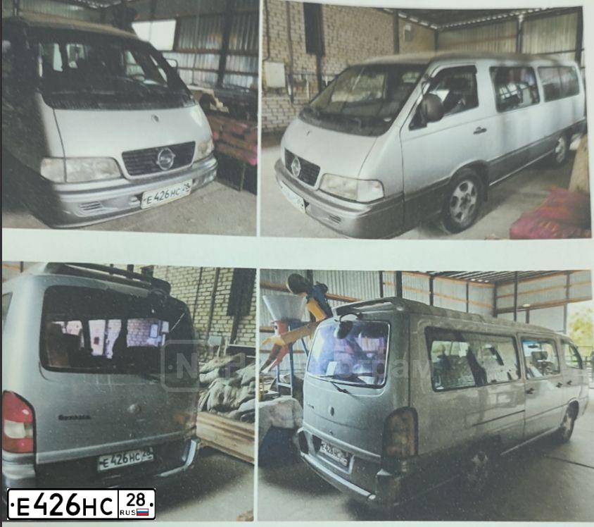 Фото автомобиля SSANGYONG ISTANA, 1999 — госномер Е426НС28. Цвет: СЕРЫЙ-ТЕМНО СЕРЫЙ