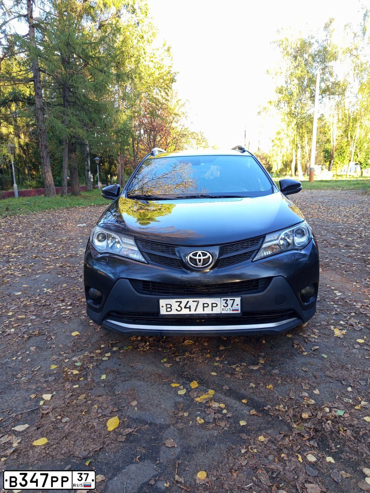 Фото автомобиля TOYOTA RAV4, 2013 — госномер В347РР37. Цвет: ЧЕРНЫЙ
