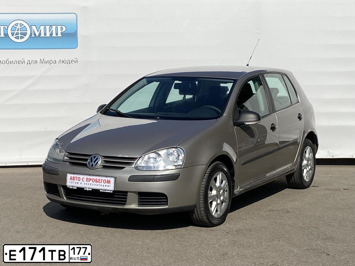 Фото автомобиля VOLKSWAGEN GOLF, 2007 — госномер М874КС790. Цвет: БЕЖЕВЫЙ