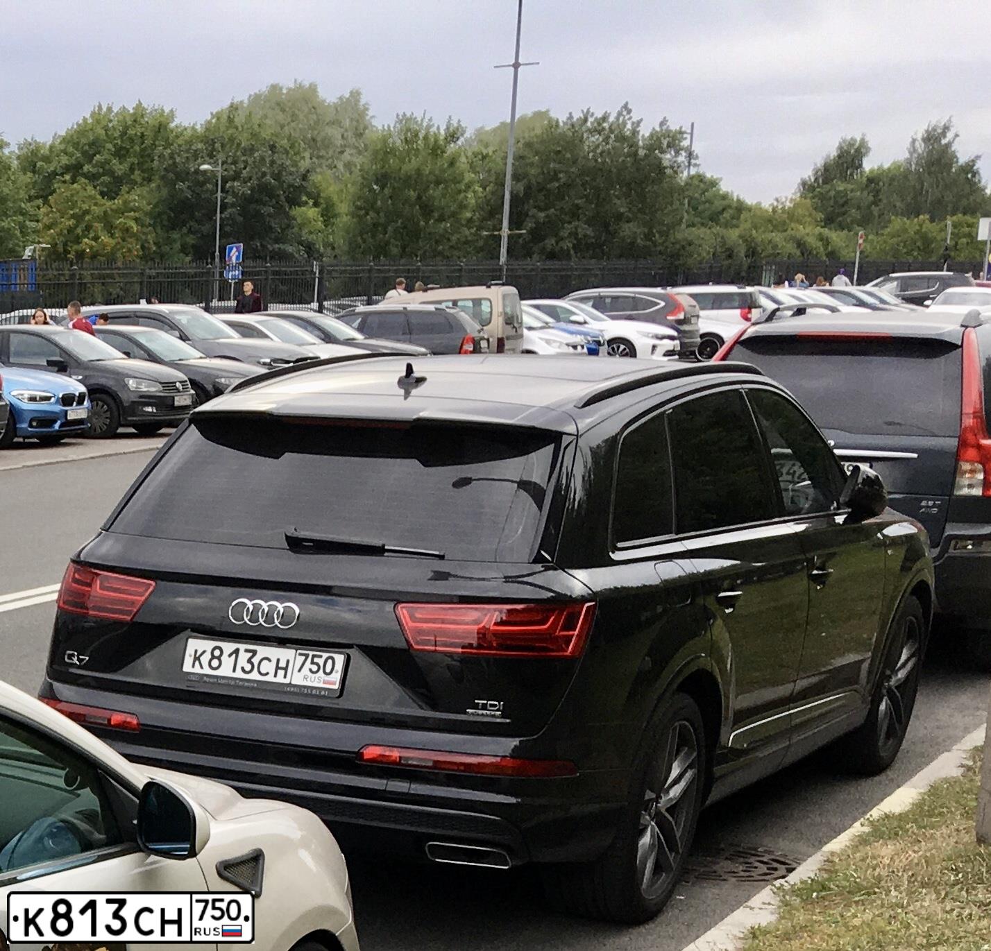 Фото автомобиля AUDI Q7, 2016 — госномер А109ХС799. Цвет: ЧЕРНЫЙ