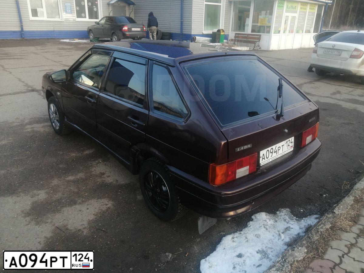 Фото автомобиля LADA 2114 SAMARA, 2012 — госномер А094РТ124. Цвет: ТЕМНО-ВИШНЕВЫЙ