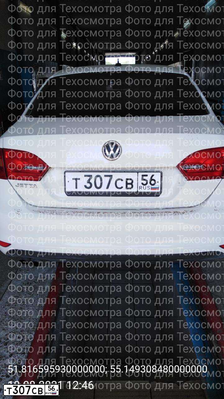 Фото автомобиля VOLKSWAGEN JETTA, 2012 — госномер Т307СВ56