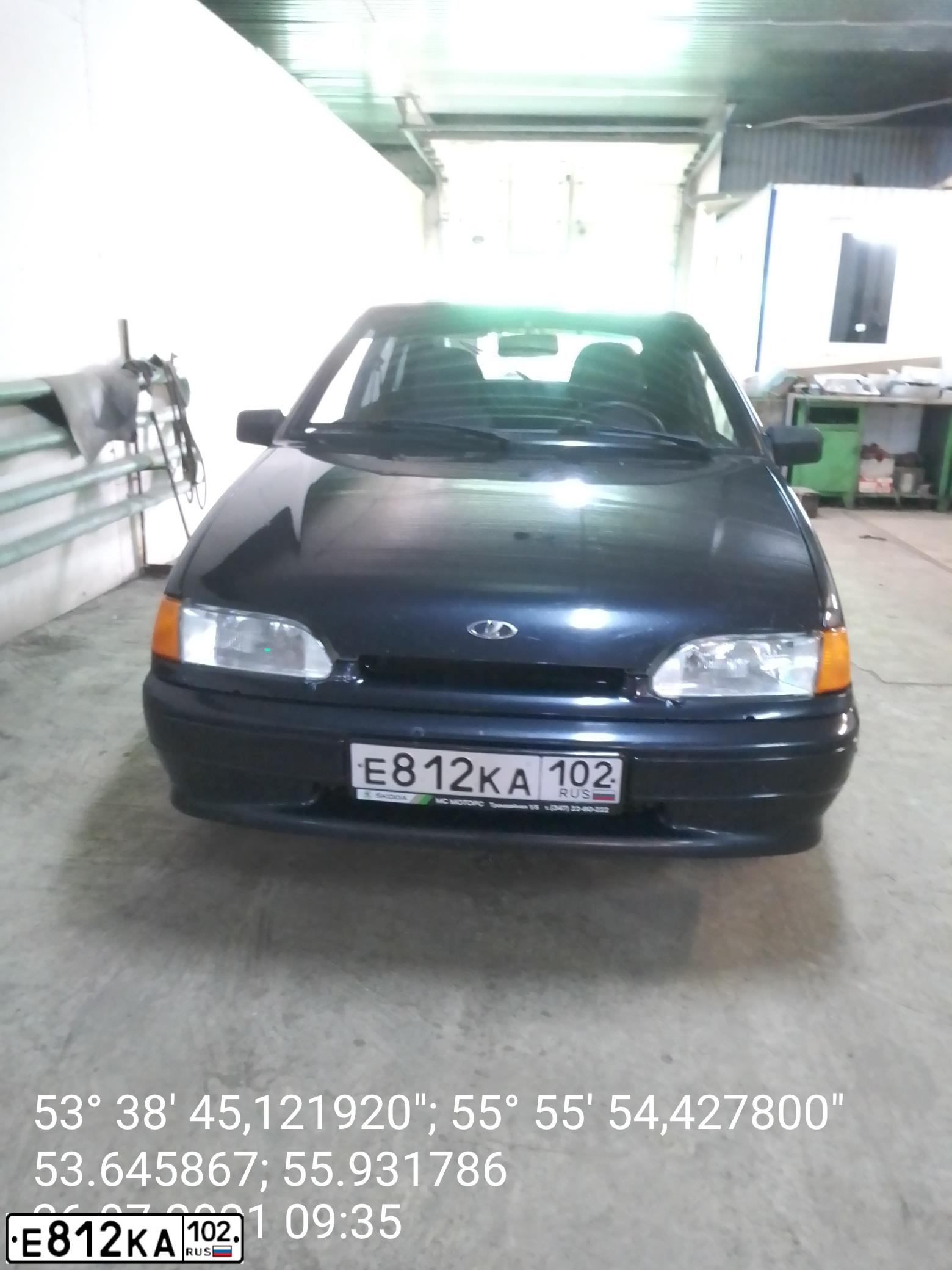 Фото автомобиля LADA 2114 SAMARA, 2008 — госномер Е812КА102. Цвет: ГРАФИТОВЫЙ МЕТАЛЛИК