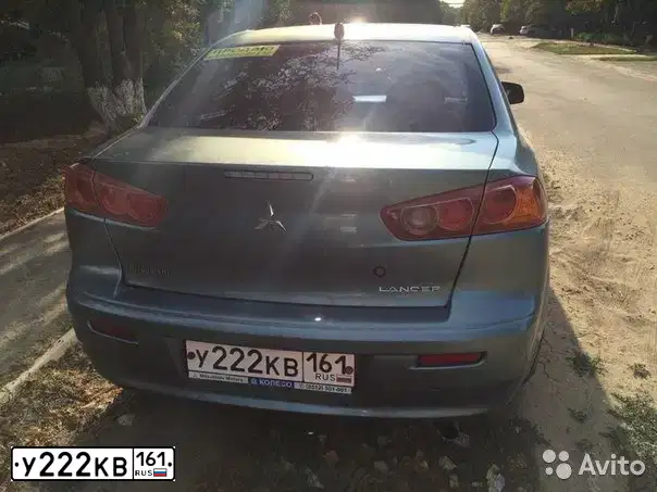 Фото автомобиля MITSUBISHI LANCER, 2007 — госномер О535НР193. Цвет: СВЕТЛО-СЕРО-ЗЕЛЕНЫЙ