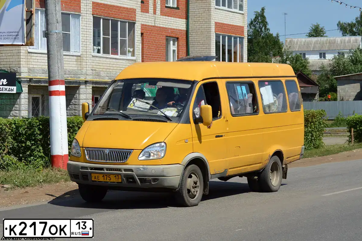 Фото автомобиля GAZ 3221 EL, 2005 — госномер К217ОК13. Цвет: ЖЁЛТЫЙ