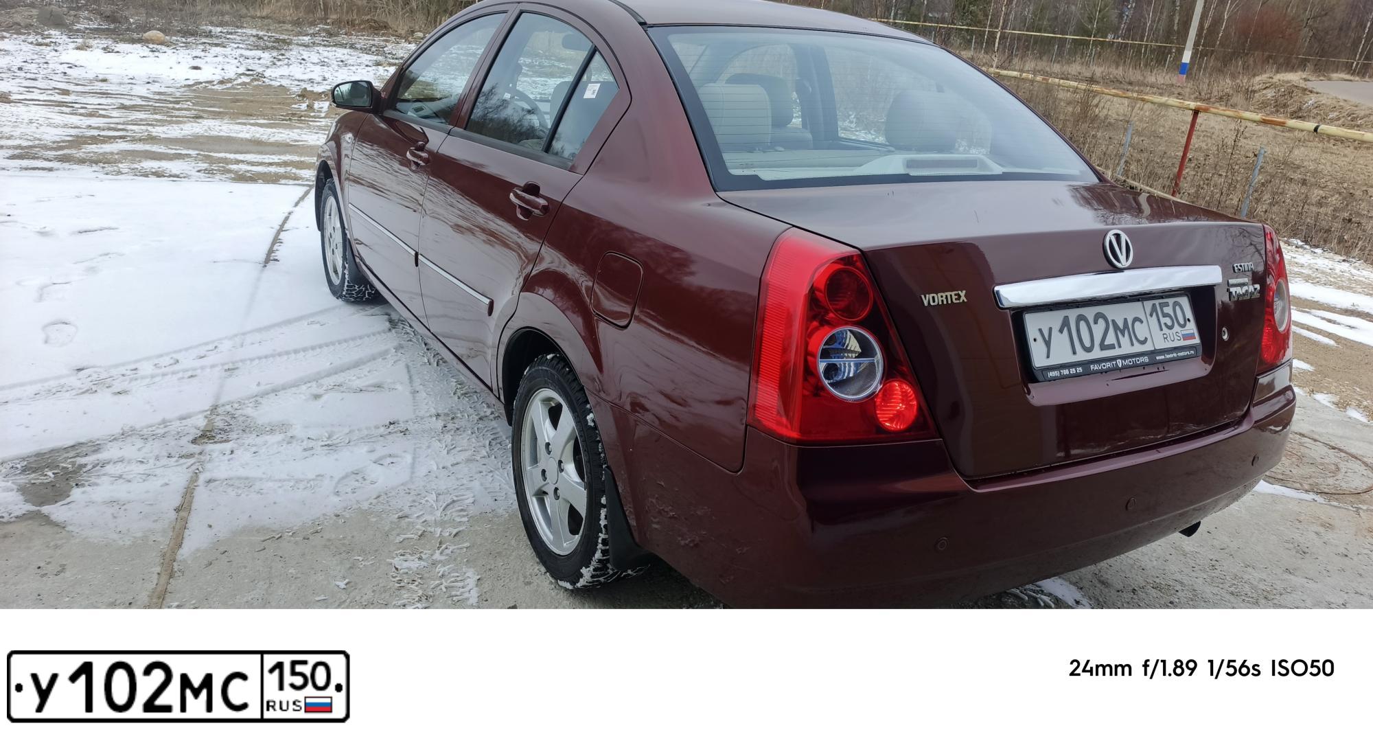 Фото автомобиля TAGAZ VORTEX ESTINA, 2009 — госномер У102МС150. Цвет: КРАСНЫЙ