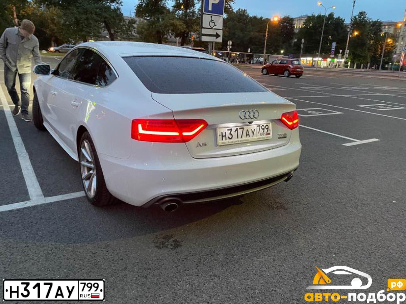 Фото автомобиля AUDI A5, 2015 — госномер У491ТХ43. Цвет: Белый