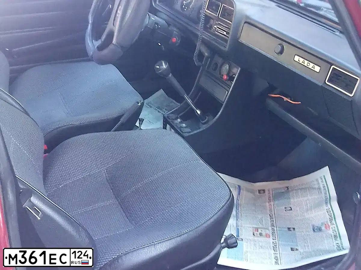 Фото автомобиля LADA 2107 LADA, 2008 — госномер Х445ОВ124. Цвет: ВИШНЕВЫЙ