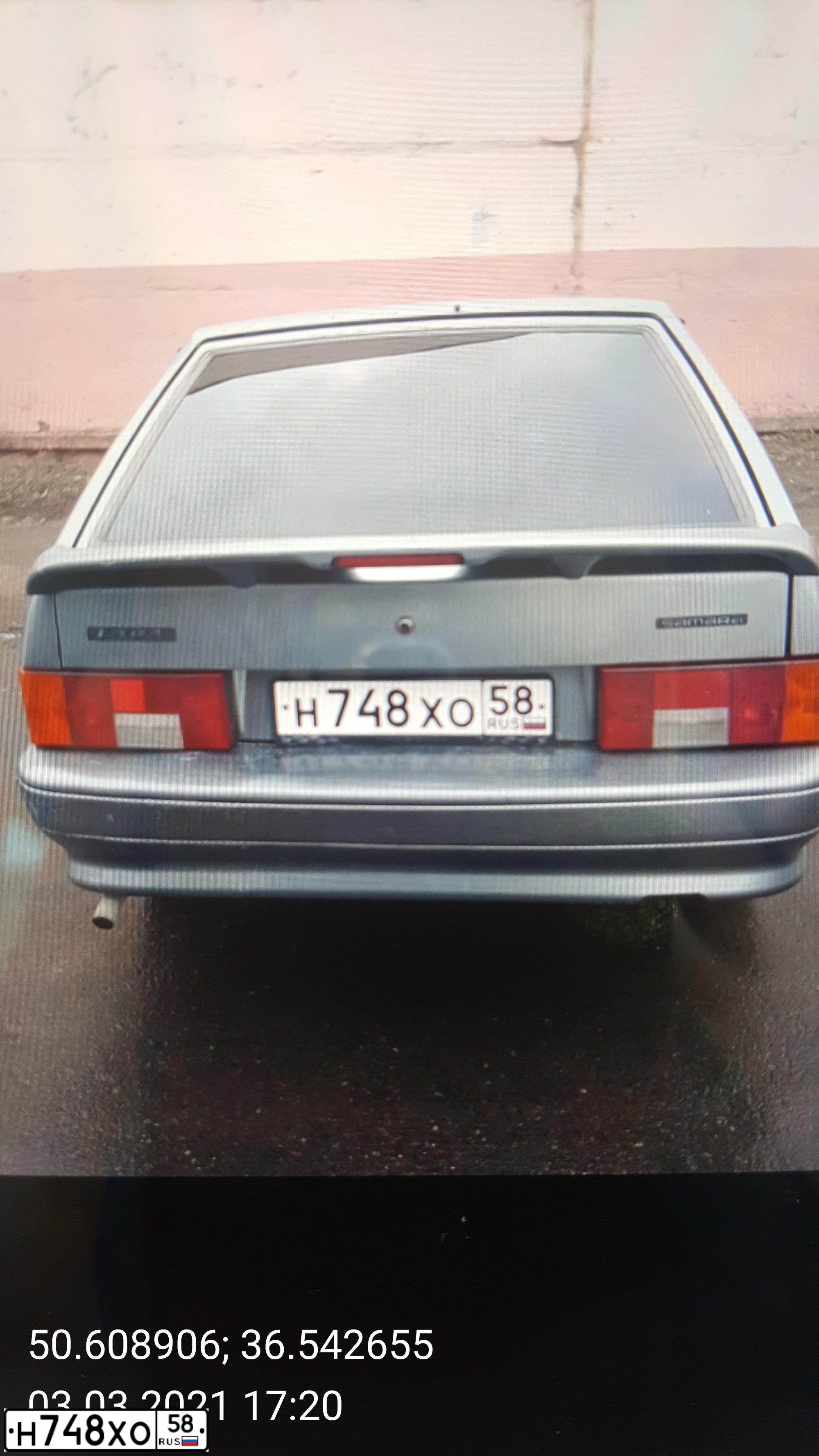 Фото автомобиля LADA 2114 SAMARA, 2006 — госномер Е569МР136. Цвет: СЕРО ЗЕЛЕНЫЙ