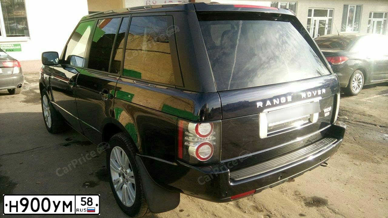 Фото автомобиля LANDROVER RANGE ROVER, 2011 — госномер Н900УМ58. Цвет: СИНИЙ