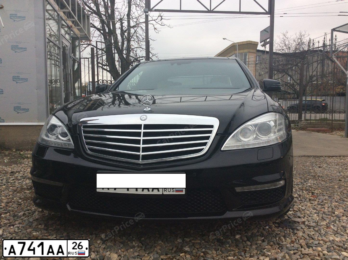 Фото автомобиля MERCEDES S-KLASSE, 2006 — госномер Е292ВН550. Цвет: ЧЕРНЫЙ