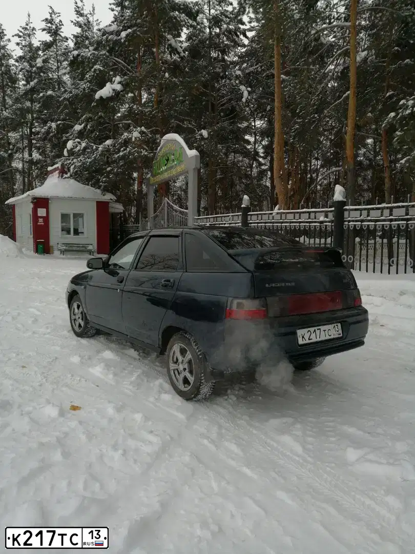 Фото автомобиля LADA 2112, 2005 — госномер К217ТС13. Цвет: Темно-зеленый