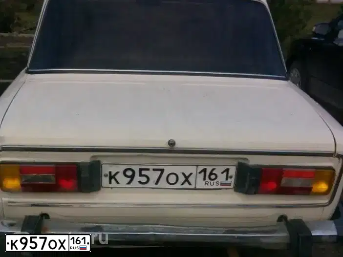 Фото автомобиля LADA 2106, 1996 — госномер К957ОХ161. Цвет: Белый