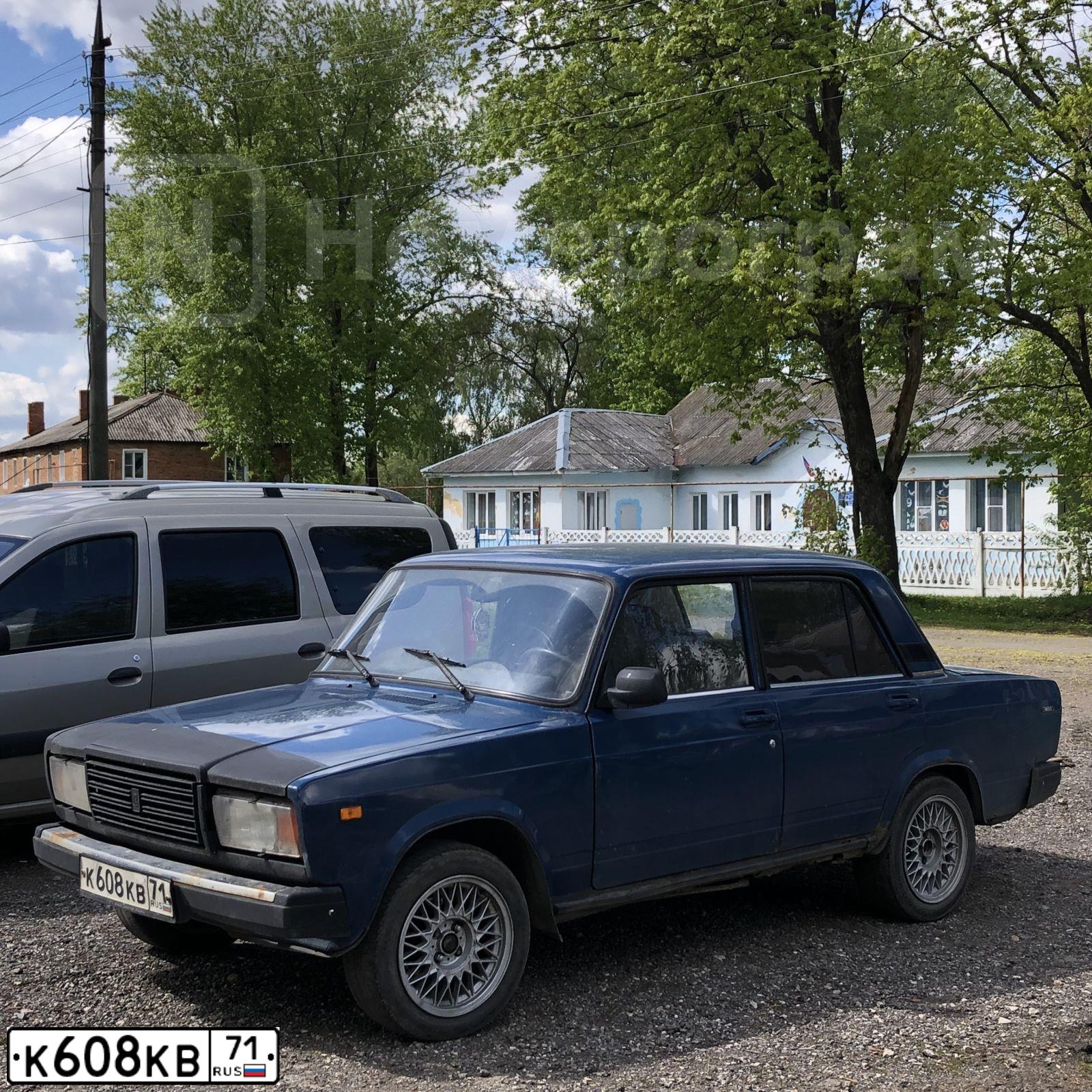 Фото автомобиля LADA 2107 LADA, 2004 — госномер У027ТВ71. Цвет: СИНЕ-ЗЕЛЕНЫЙ