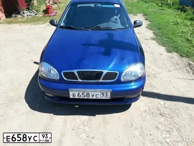 Фото автомобиля ZAZ LANOS, 2008 — госномер У618АО181. Цвет: синий