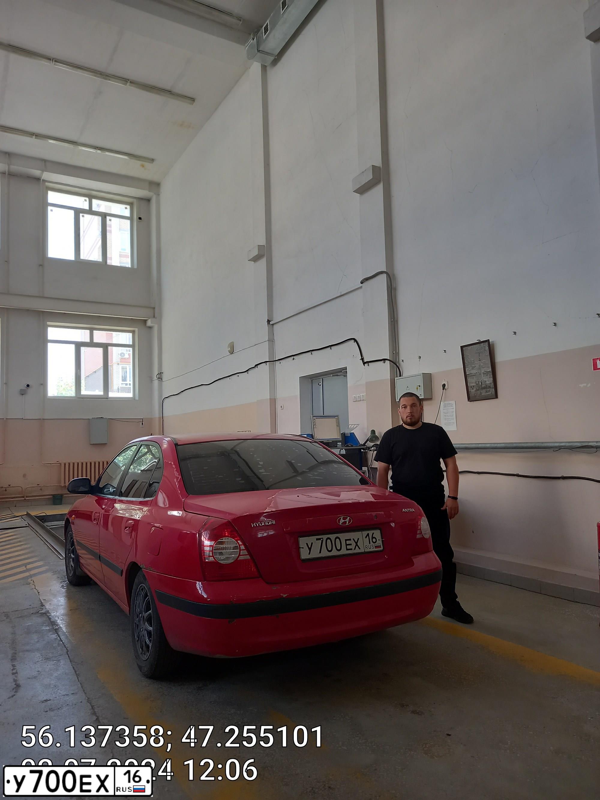 Фото автомобиля HYUNDAI ELANTRA, 2004 — госномер У415ММ716