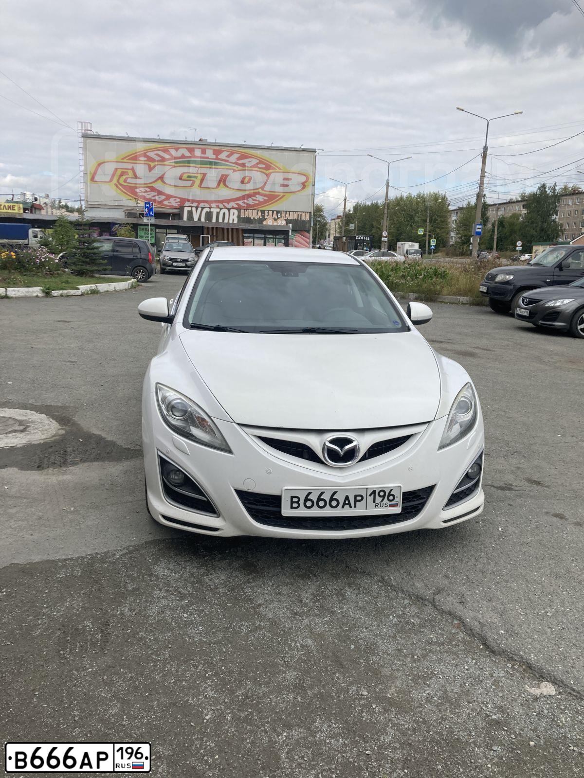 Фото автомобиля MAZDA 6, 2006 — госномер В666АР196. Цвет: ЧЕРНЫЙ