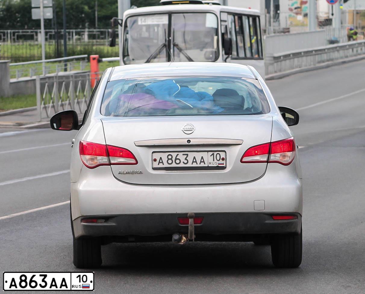Фото автомобиля NISSAN ALMERA /AVTOVAZ/, 2014 — госномер А796ХН51. Цвет: СЕРЕБРИСТЫЙ