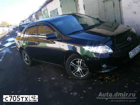 Фото автомобиля TOYOTA COROLLA, 2008 — госномер С055МХ142. Цвет: ЧЕРНЫЙ