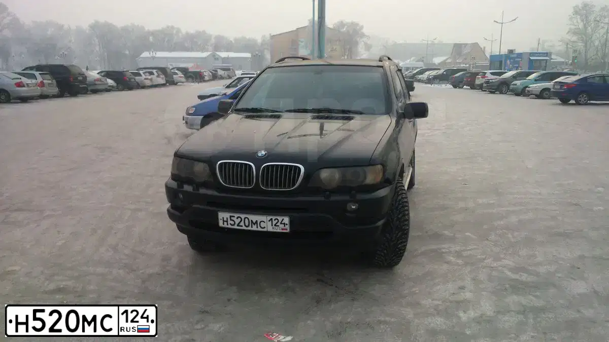 Фото автомобиля BMW X5, 2003 — госномер Е532КС122. Цвет: ЧЕРНЫЙ