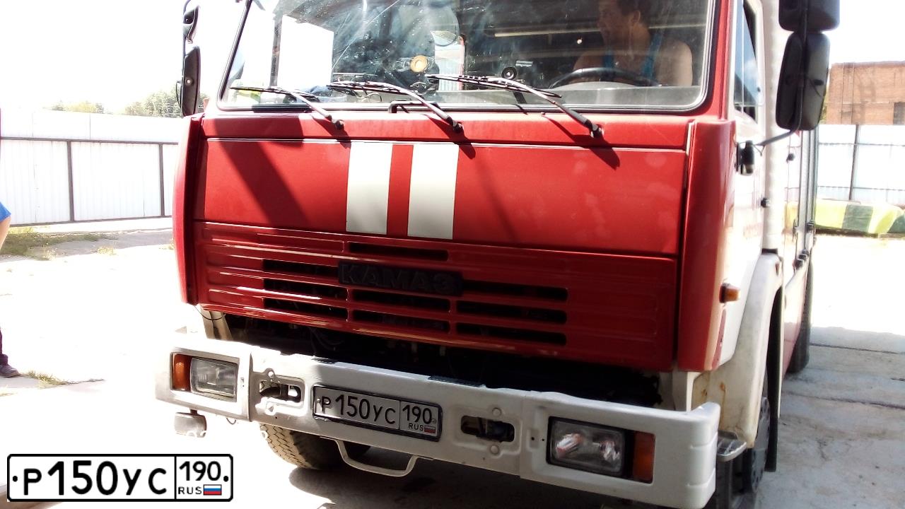 Фото автомобиля KAMAZ 43253 /4X2/, 2013 — госномер Р150УС190. Цвет: ЦВ СХ А1 ПО ГОСТ Р 50574-2019