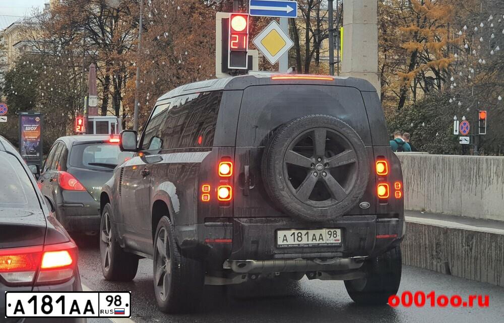 Фото автомобиля NISSAN TEANA, 2008 — госномер А181АА98. Цвет: ЧЕРНЫЙ