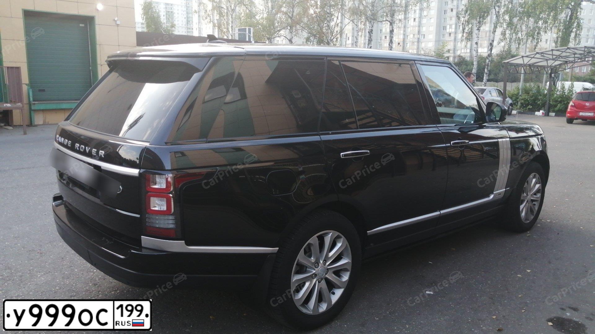 Фото автомобиля LANDROVER RANGE ROVER, 2011 — госномер У999ОС199. Цвет: ЧЕРНЫЙ