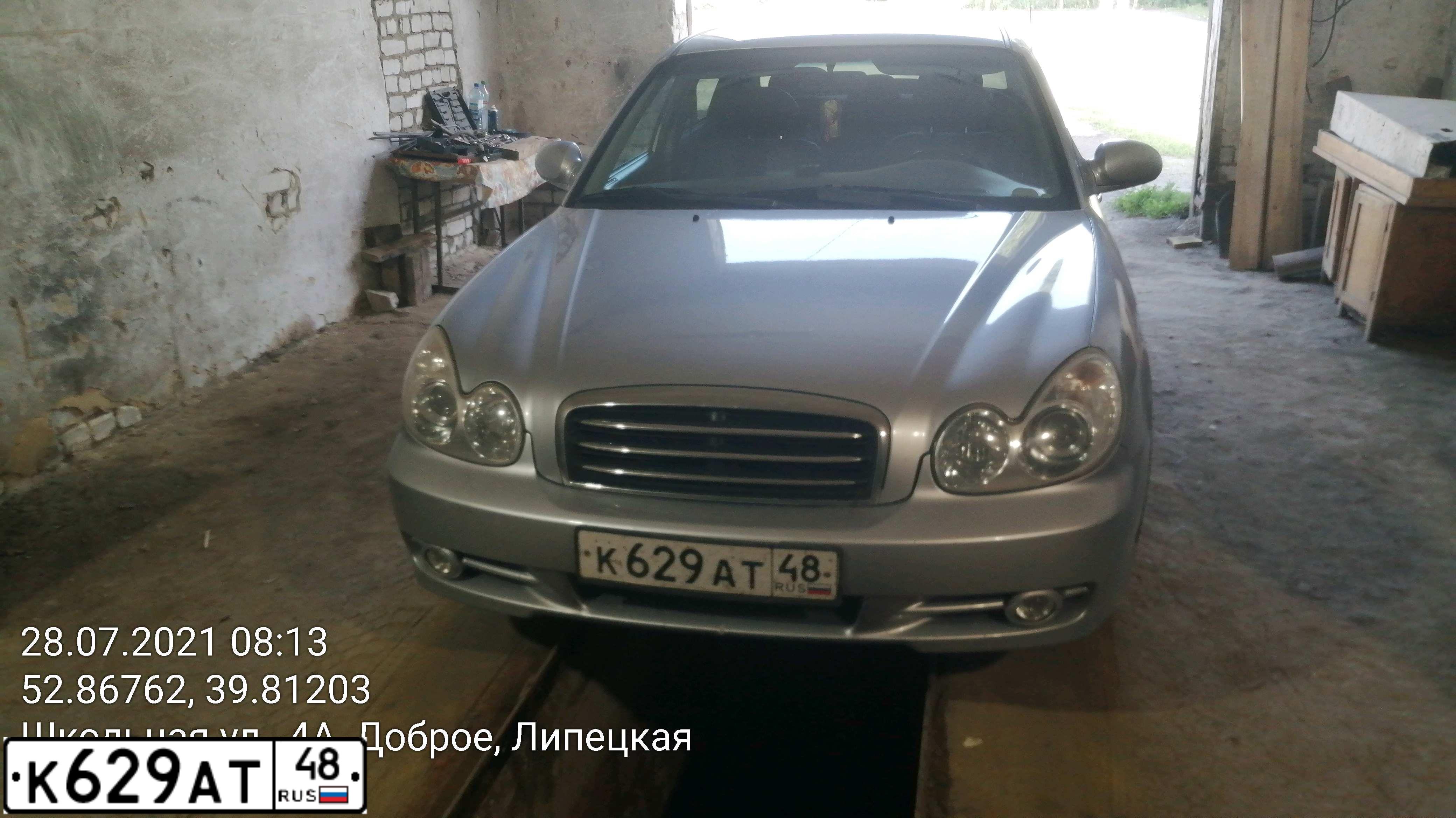 Фото автомобиля TAGAZ Z SONATA, 2008 — госномер К629АТ48. Цвет: СЕРЕБРИСТЫЙ