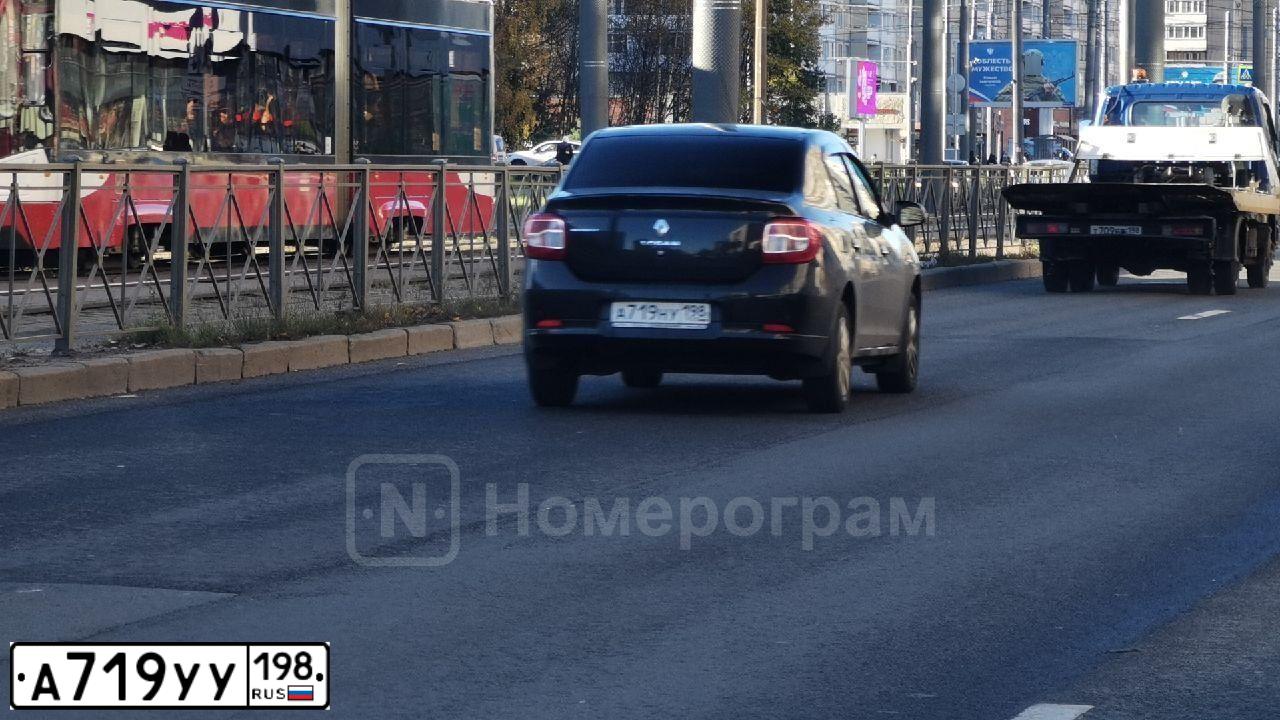 Фото автомобиля NISSAN ALMERA /AVTOVAZ/, 2018 — госномер А719УУ198. Цвет: ЧЕРНЫЙ