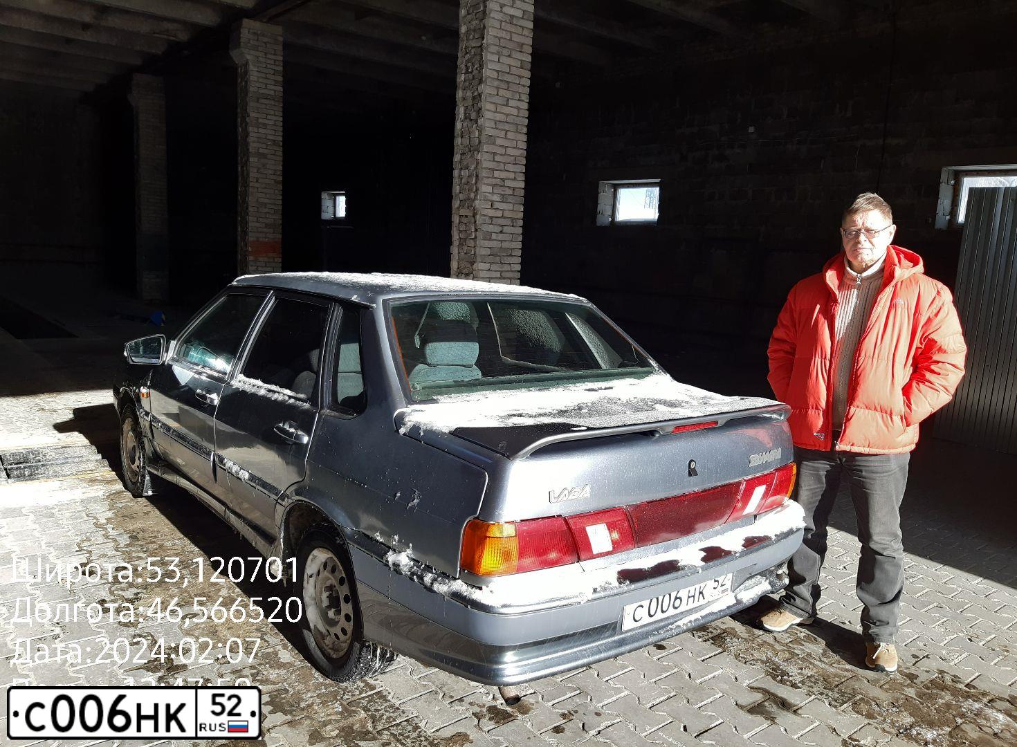 Фото автомобиля LADA 1119 KALINA, 2010 — госномер Н674ВО152. Цвет: Серебристый
