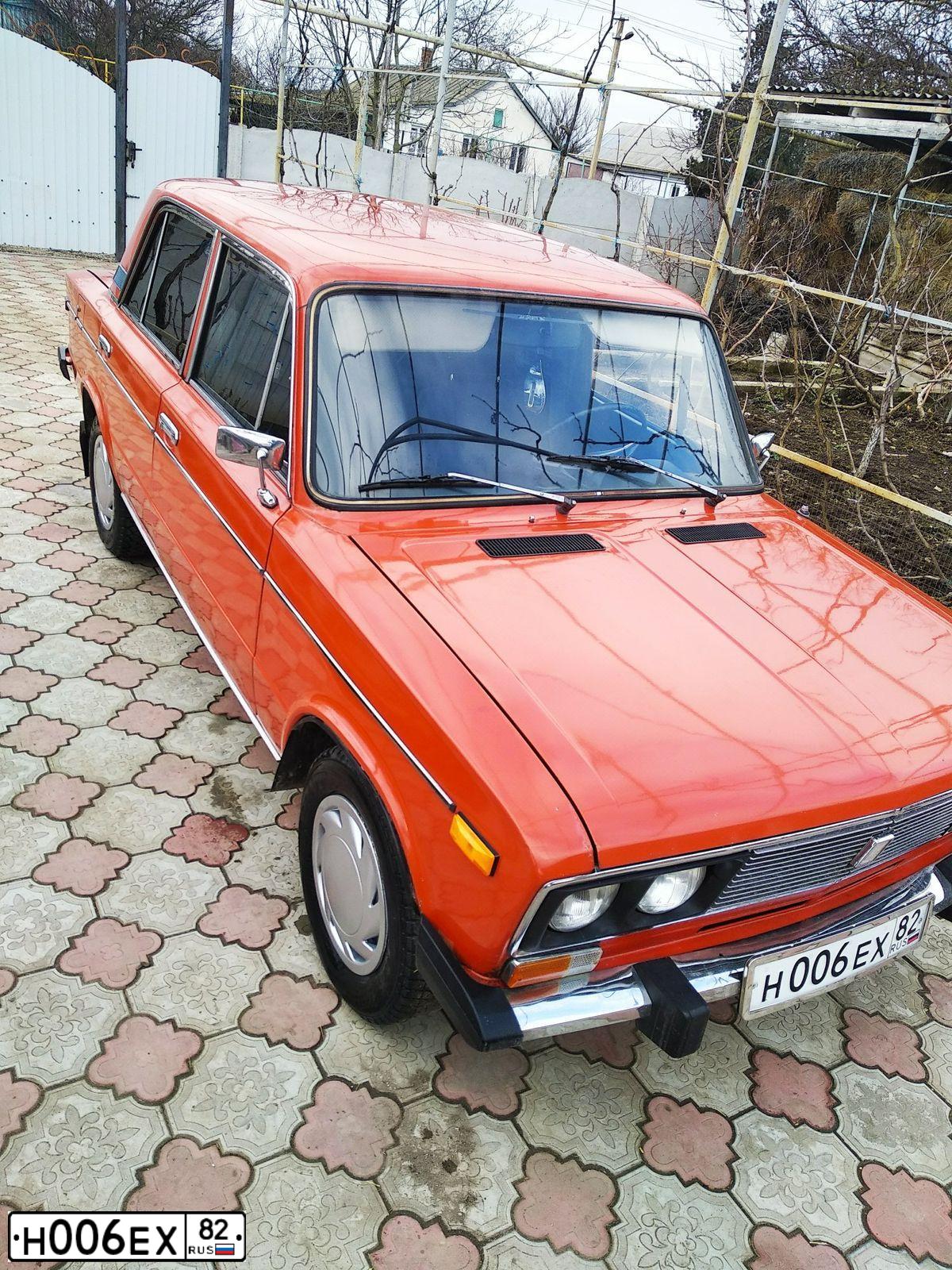 Фото автомобиля LADA 2106, 1984 — госномер Н006ЕХ82. Цвет: Красный