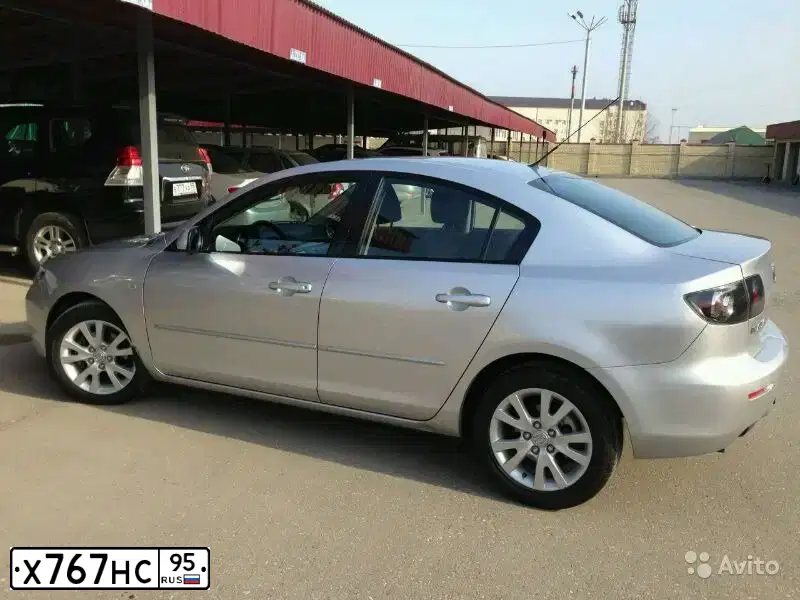 Фото автомобиля MAZDA 3, 2008 — госномер Х767НС95. Цвет: СЕРЕБРИСТЫЙ