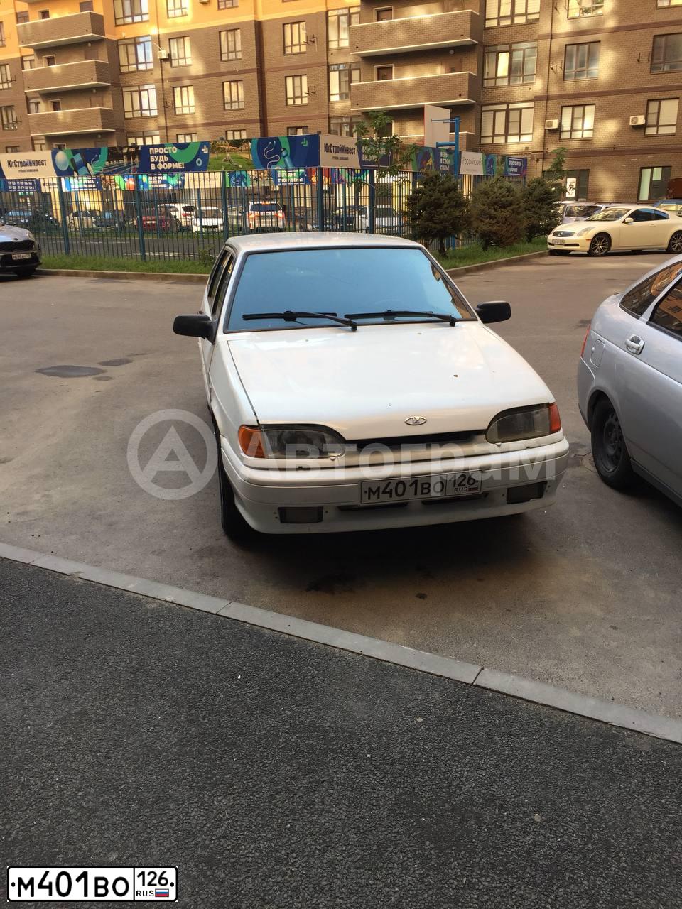 Фото автомобиля LADA 2114 SAMARA, 2010 — госномер В472СТ161. Цвет: Белый