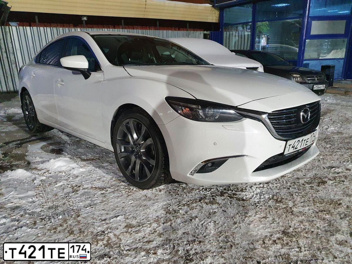 Фото автомобиля MAZDA 6, 2016 — госномер А144ВХ57. Цвет: БЕЛЫЙ ПЕРЛАМУТР