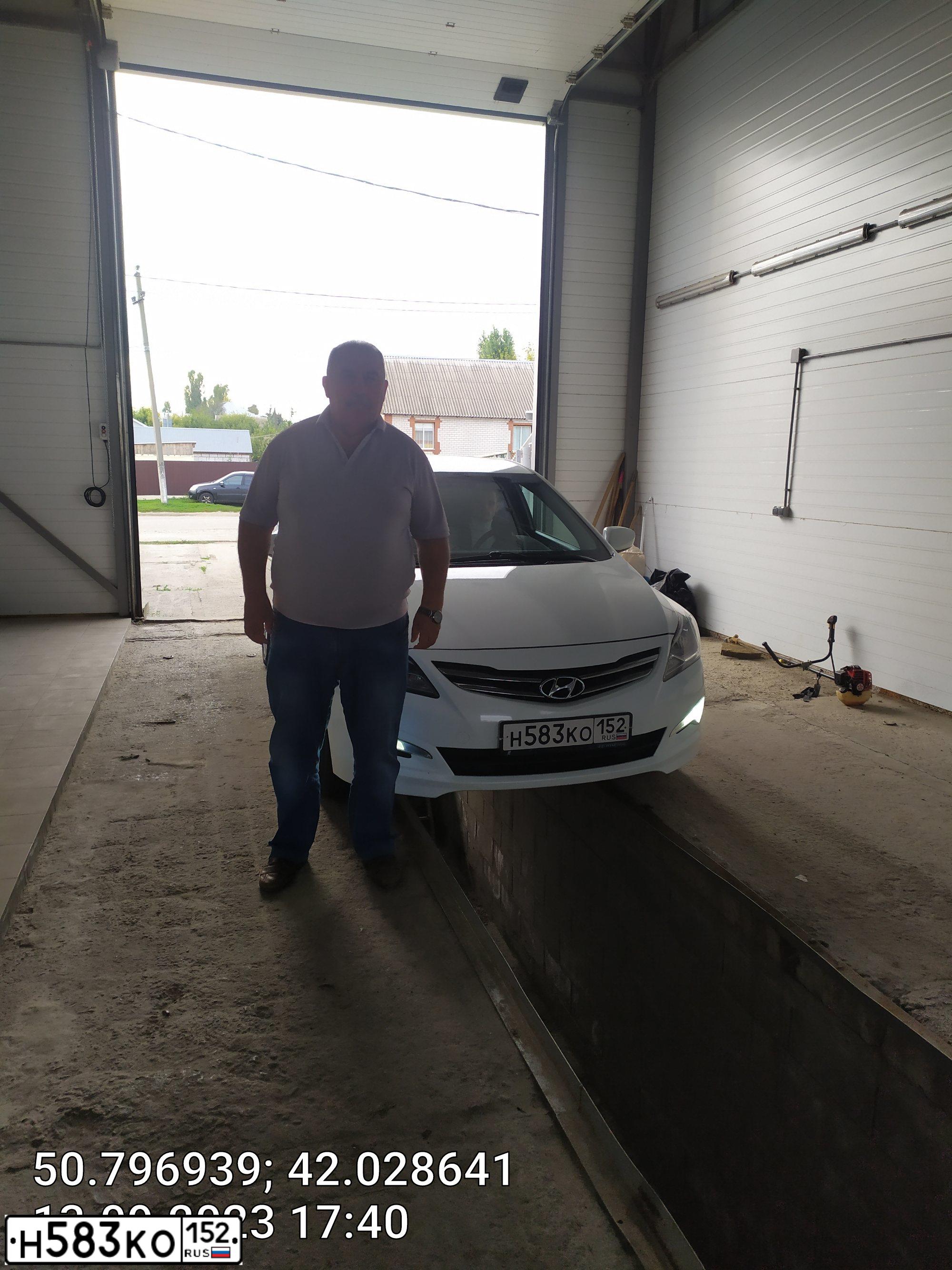 Фото автомобиля HYUNDAI SOLARIS, 2014 — госномер Н307ВА134. Цвет: Белый