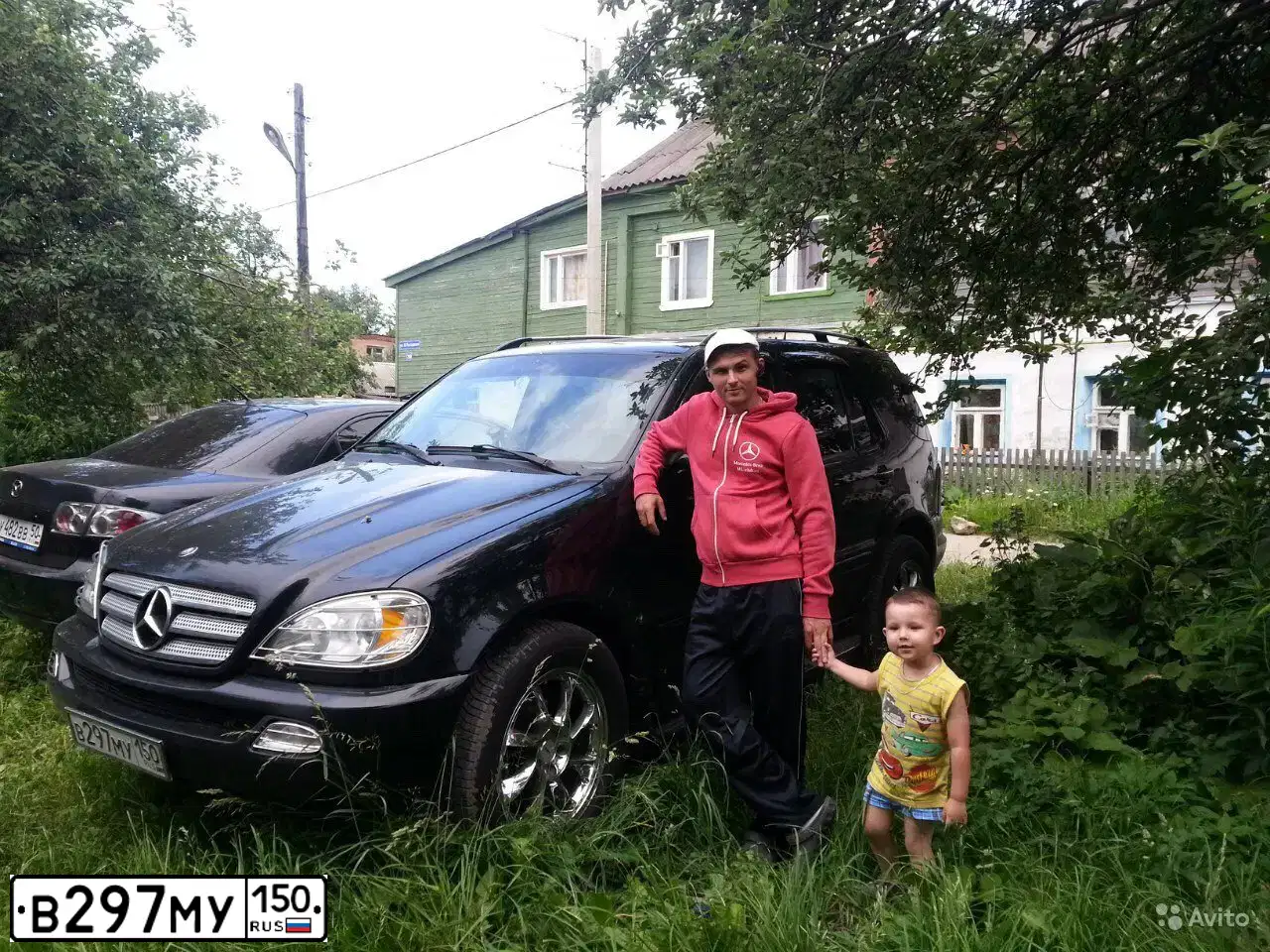 Фото автомобиля MERCEDES M-KLASSE, 2004 — госномер В297МУ150. Цвет: ЧЕРНЫЙ