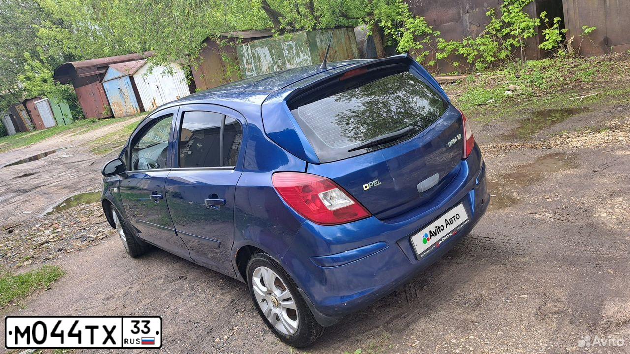 Фото автомобиля OPEL L CORSA, 2007 — госномер М044ТХ33. Цвет: синий