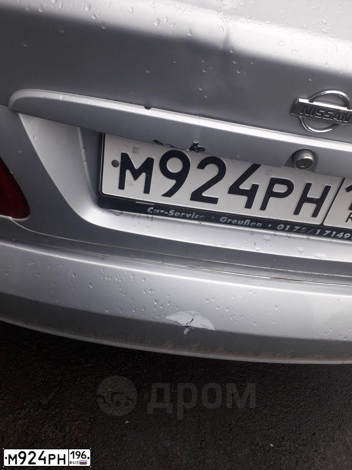 Фото автомобиля NISSAN ALMERA, 2001 — госномер О306ВМ323