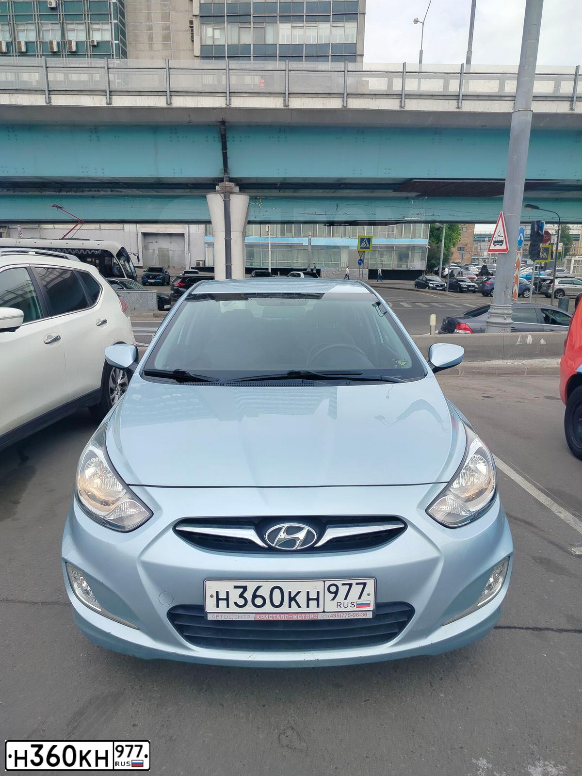 Фото автомобиля HYUNDAI SOLARIS, 2011 — госномер С595ЕА46