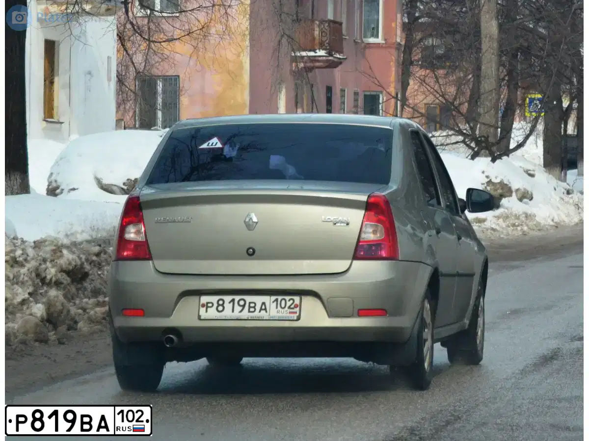 Фото автомобиля RENAULT LOGAN, 2011 — госномер Т652ТН102. Цвет: БЕЖЕВЫЙ