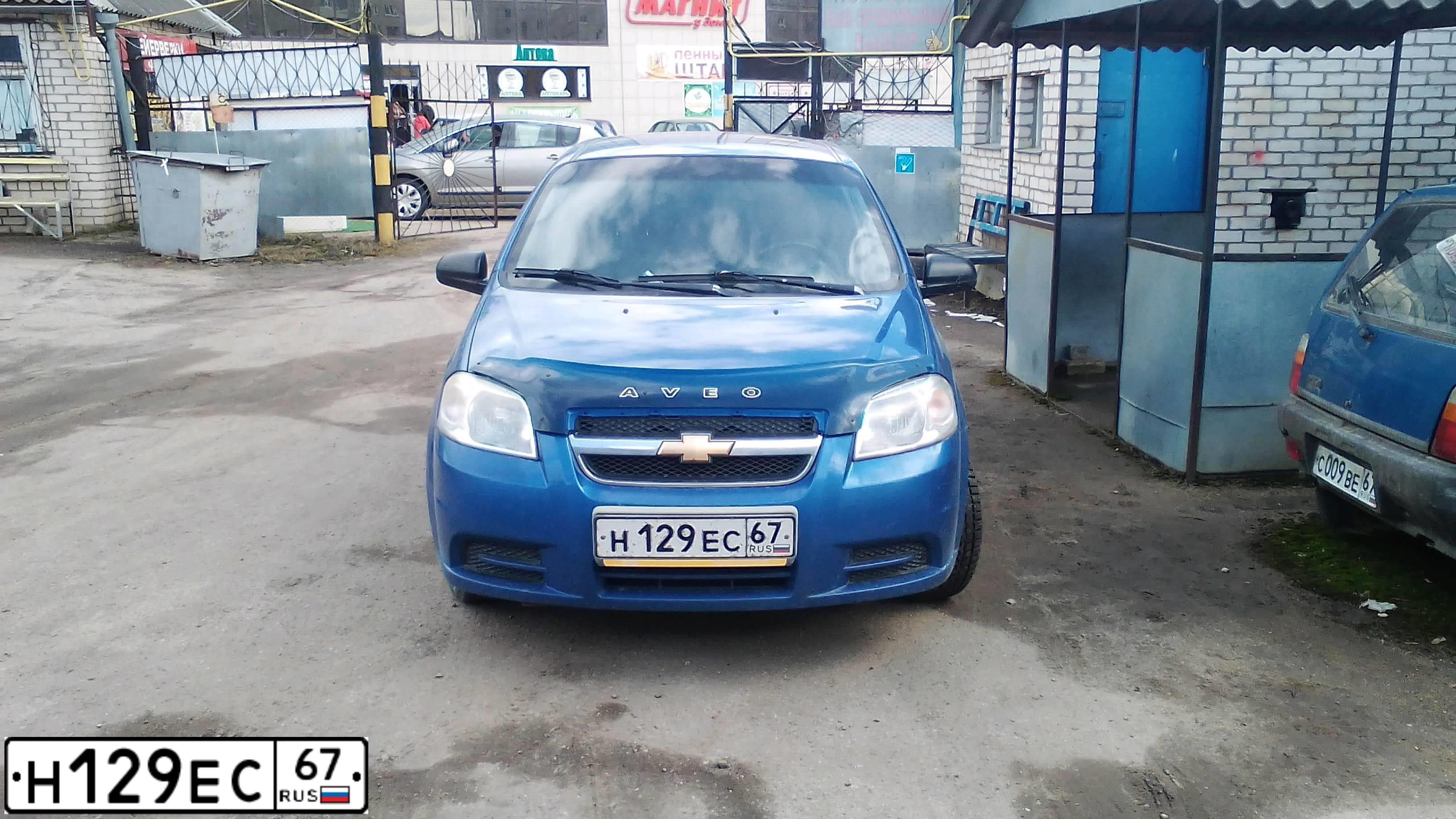 Фото автомобиля ШЕВРОЛЕ АВЕО, 2007 — госномер А209РН67. Цвет: синий