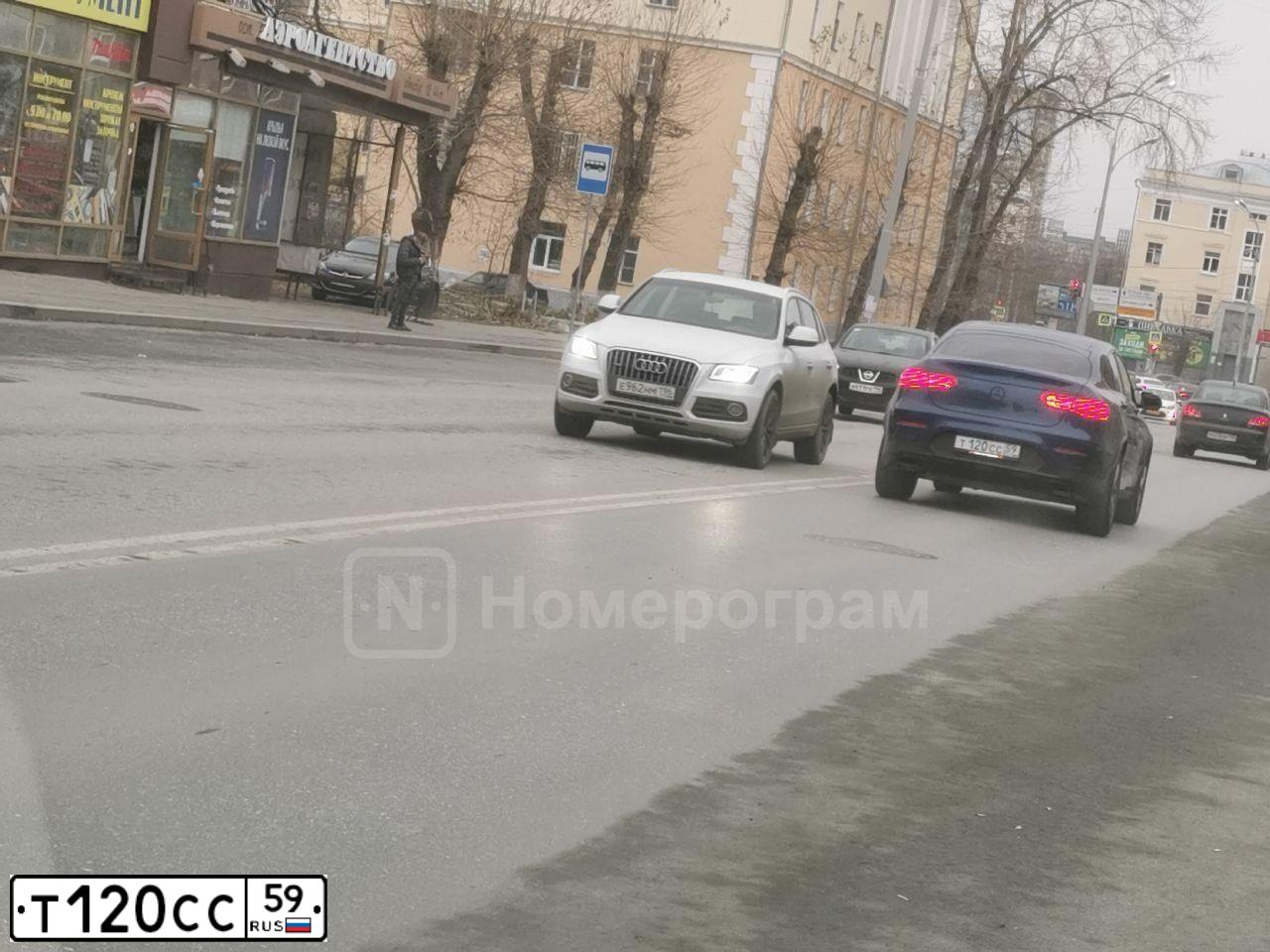Фото автомобиля LADA 2170 PRIORA, 2009 — госномер Т120СС59. Цвет: средний серо-зеленый металлик