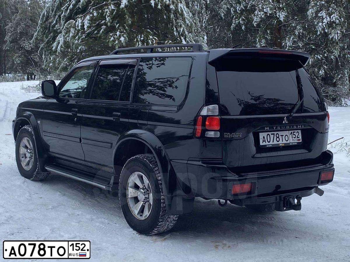 Фото автомобиля MITSUBISHI PAJERO SPORT, 2006 — госномер А078ТО152. Цвет: ЧЕРНЫЙ