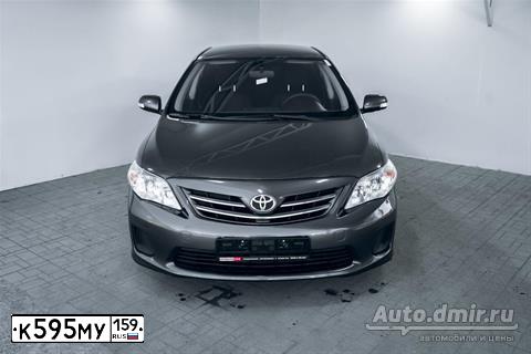 Фото автомобиля TOYOTA COROLLA, 2011 — госномер К595МУ159. Цвет: Серый