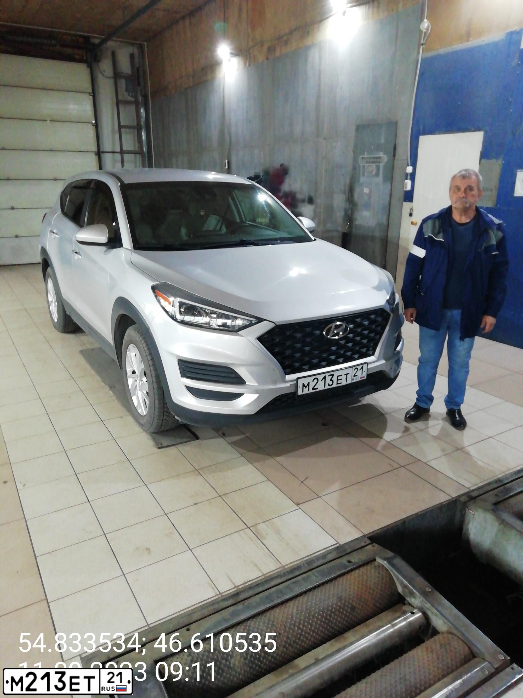 Фото автомобиля HYUNDAI Tucson, 2018 — госномер М213ЕТ21