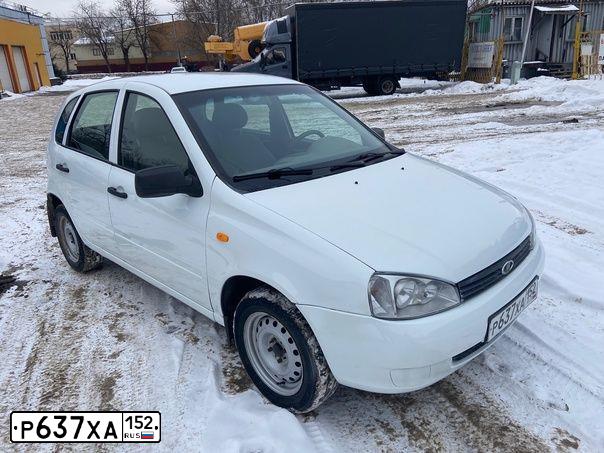 Фото автомобиля LADA 1119 KALINA, 2010 — госномер Х875ОТ152. Цвет: Белый